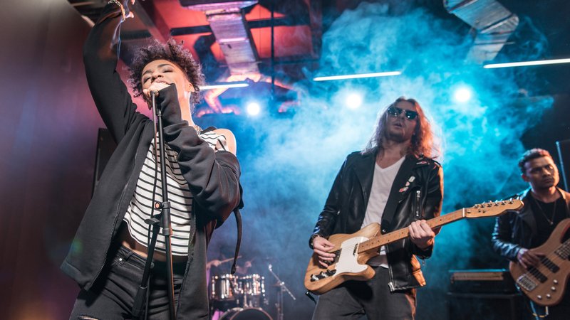 post-punk band live performance