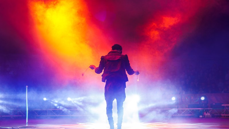 Harry Styles performing on stage