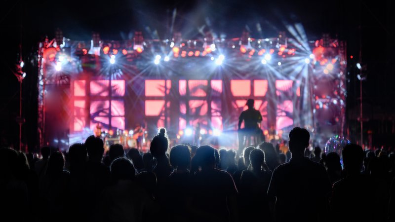 intimate music festival stage