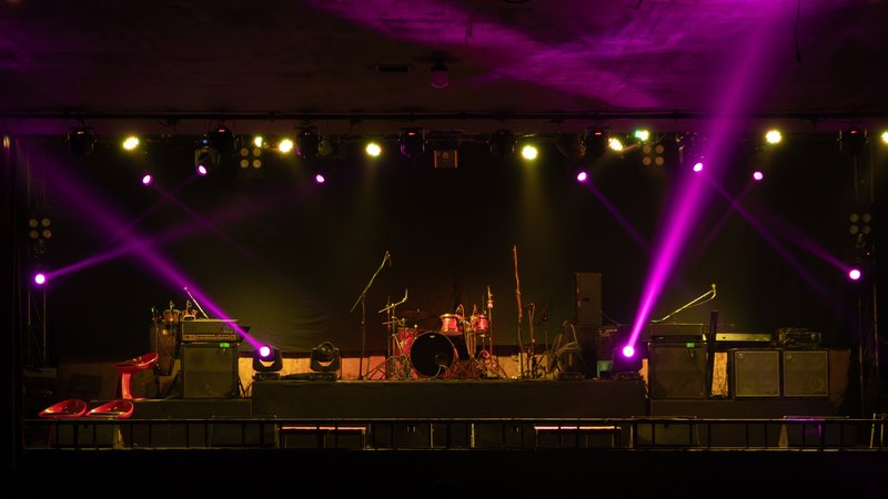 psychedelic rock stage lights