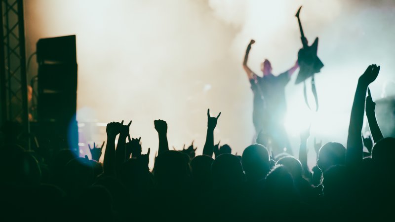 metal music festival crowd