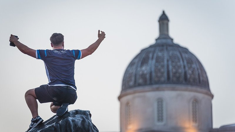 2026-05-22 - Middlesbrough FC supporters in Trafalgar Square - 22