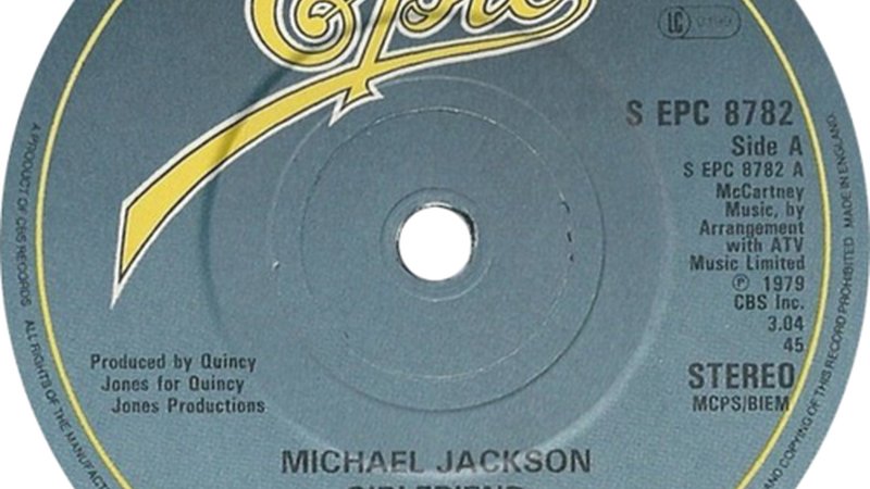 Girlfriend michael jackson UK single side-A