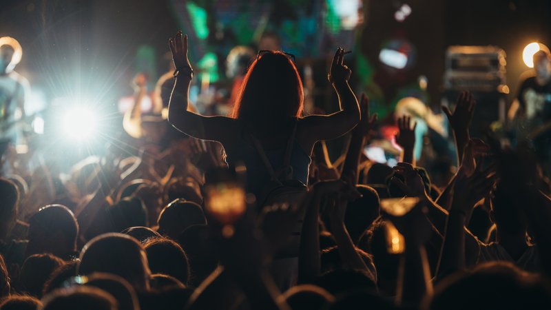 hip hop concert crowd