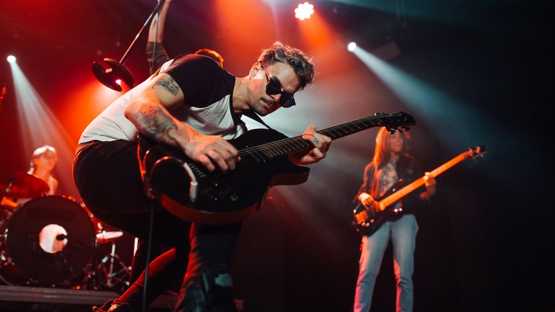 U2 band on stage