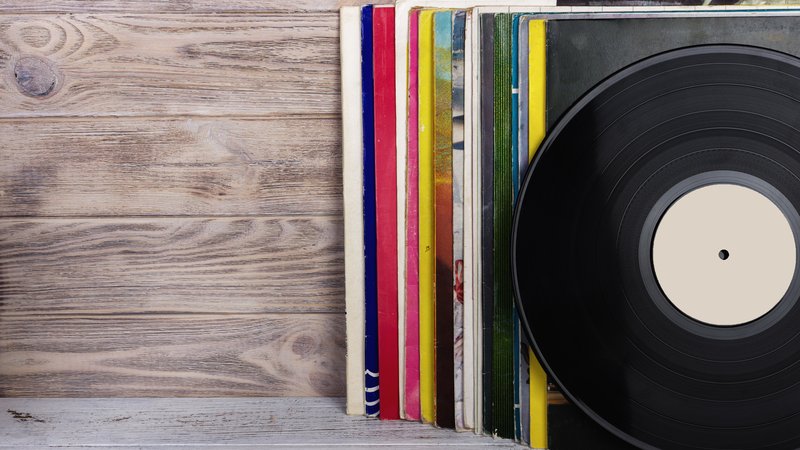vintage vinyl records collection