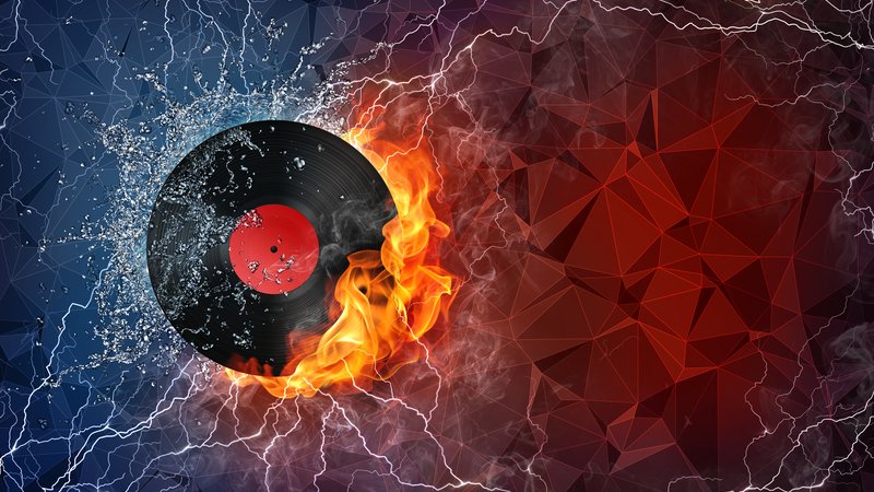 music album cover art