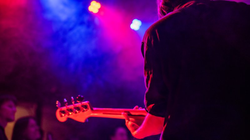 guitar player on stage