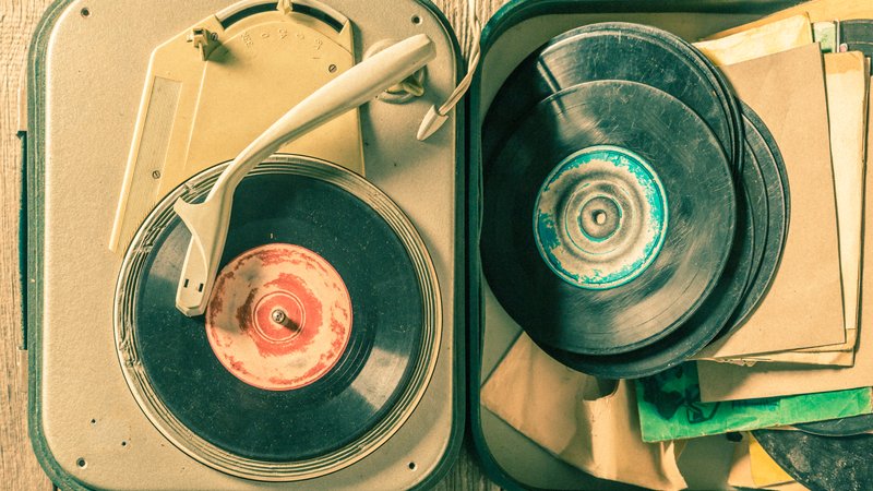 vintage vinyl records