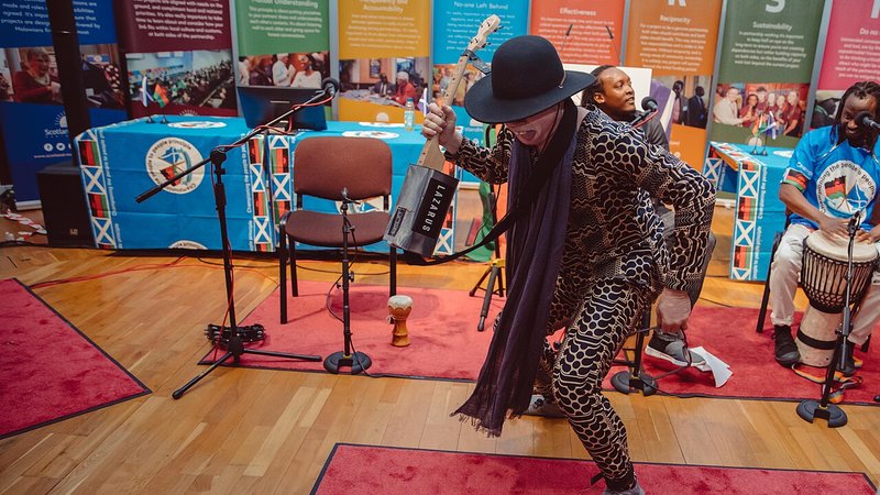 Lazarus Chigwandali at the Scotland Malawi Partnership Annual Gathering and AGM 2019 03