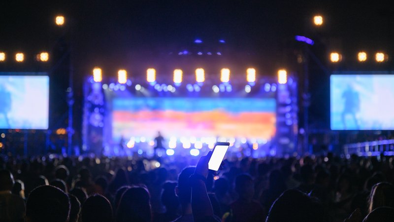 Korean pop concert stage
