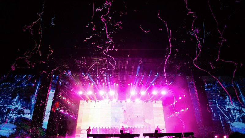Korean pop concert stage