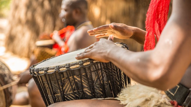 African drumming ceremony