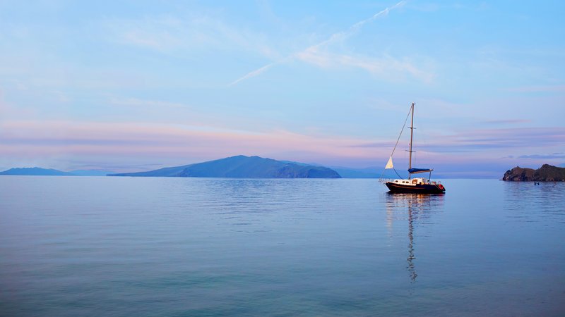yacht on calm water