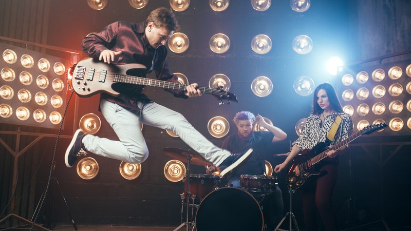 rock band live performance