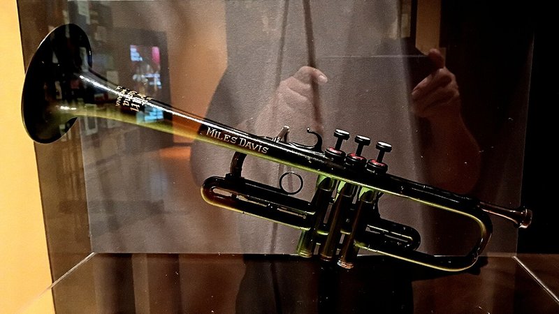 Miles Davis Trumpet at the Urban Stomp exibit, Museum of the City of New York