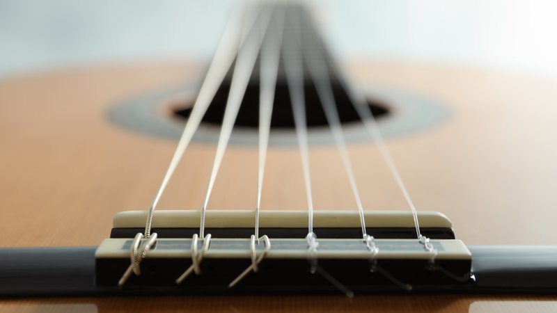acoustic guitar close-up