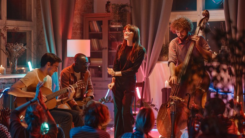 traditional British folk music concert