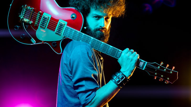 guitar player on stage