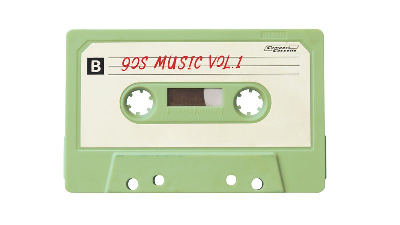 retro Japanese music cassette tape