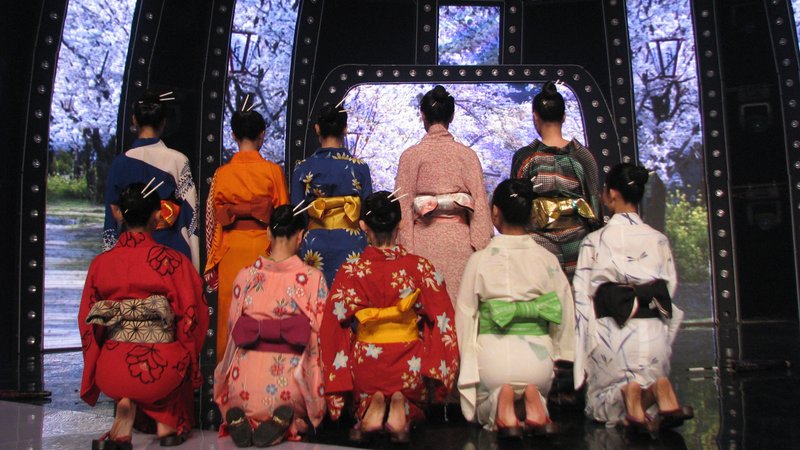 Japanese idol group performance