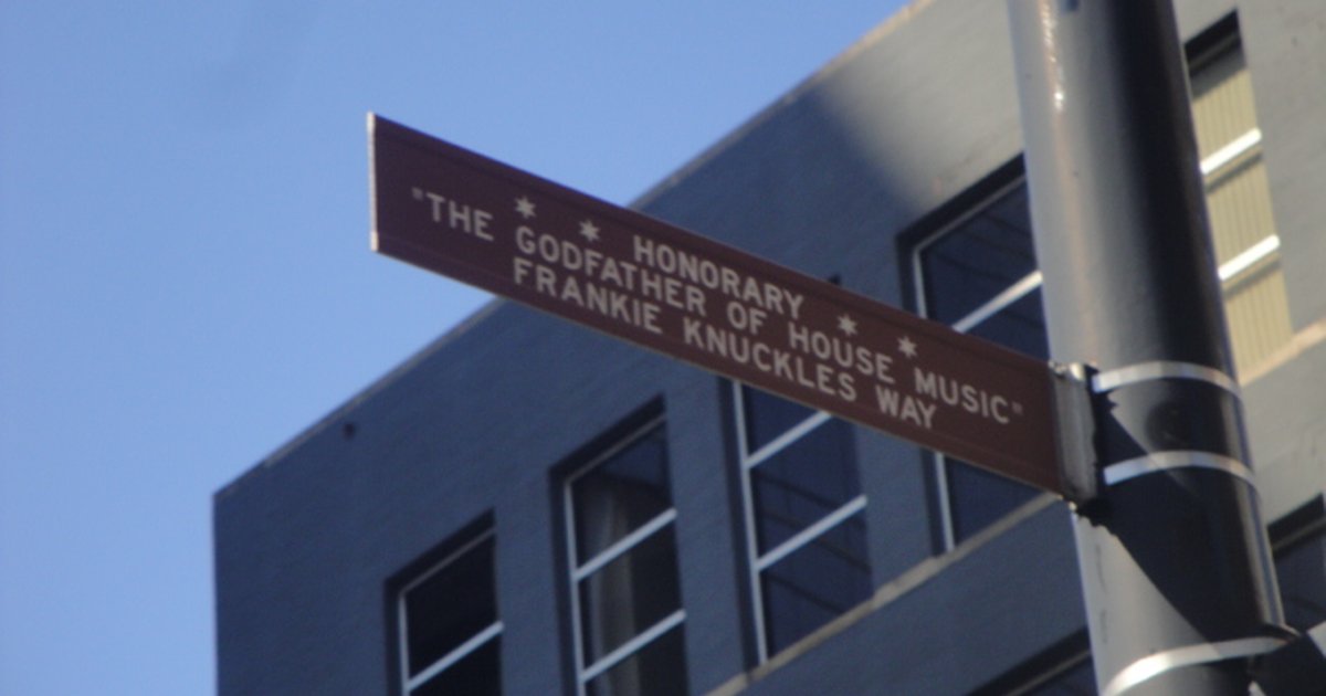 Frankie Knuckles Way Street Sign, 5 Oct 2024