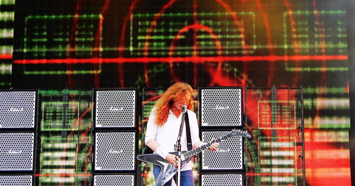 Dave Mustaine au Hellfest 2022