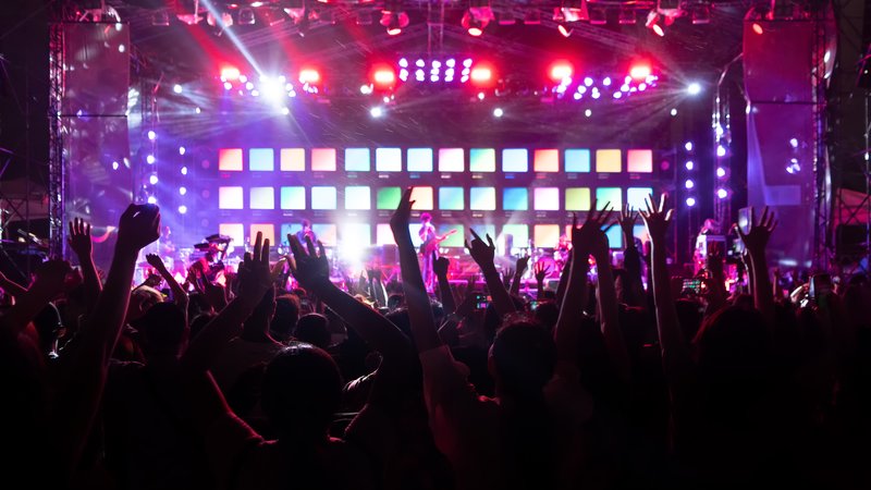 Detroit techno music concert