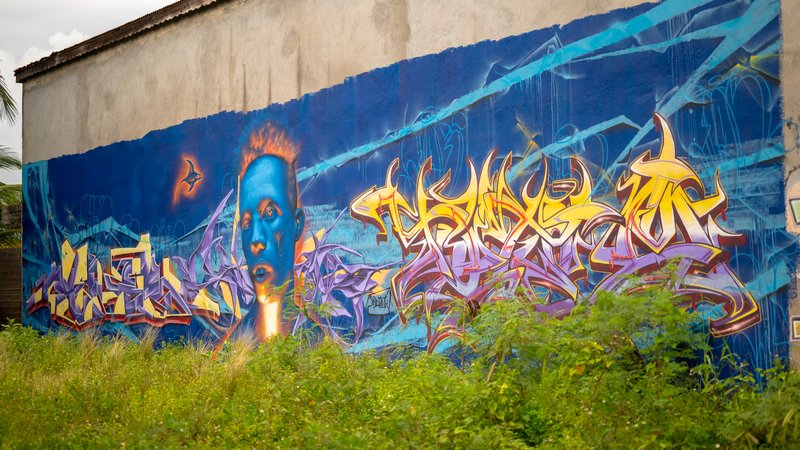urban graffiti wall Marseille