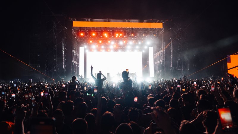 hip hop music festival stage
