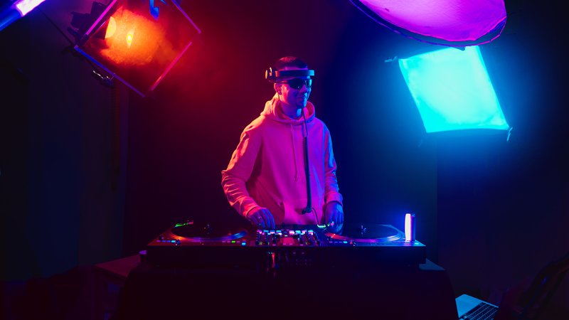 Berlin techno DJ booth