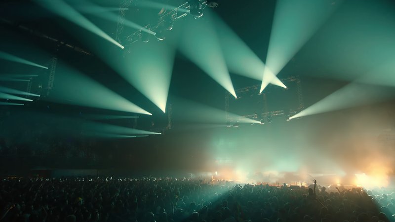music festival stage lights