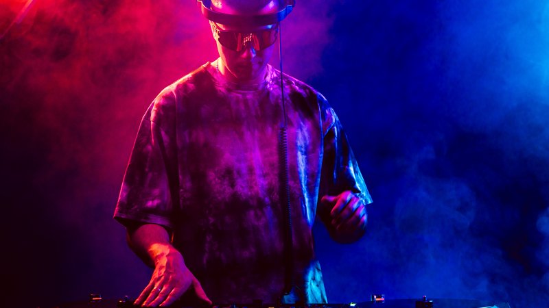 DJ performing on stage