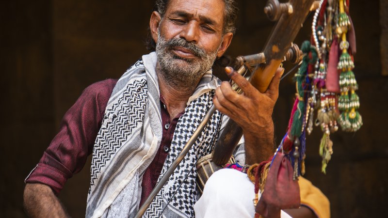 musicians playing traditional instruments